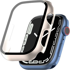 ELYBYYLE for Apple Watch �P�[�X Apple Watch Series 6/SE3/SE2/SE/5/4 40mm�Ή� ��̌^ applewatch �p�J�o�[ �A�b�v���E�H�b�` �P�[�X ���h�~ �ϏՌ� ���y�� PC�f�� �S�ʕی� starlight