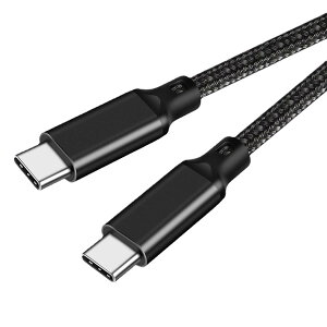 USB-C & USB-C �P�[�u�� 1m LpoieJun�y100W PD�Ή�/USB 3.2 Gen 2x2-20Gbps�f�[�^�]���zPD3.0/QC3.0�������[�d 4K/60Hz �f���o�͒����ϋv�i�C�����҂� �X�}�[�g�t�H��/���b�v�g�b�v/�^�u���b�g�ȂǗl�X��Type-C�f�o