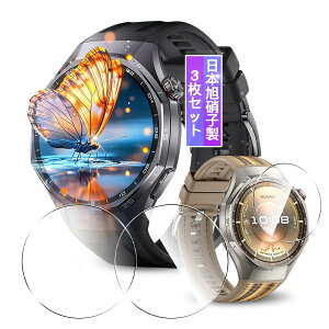�y3���Z�b�g�z �Ή� HUAWEI WATCH GT 6 Pro �K���X�t�B���� �t�B���� �o���h �����K���X ���{���Ɏq���f�� �t�@�[�E�F�C �E�H�b�` GT6 Pro �X�}�[�g�E �H�b�` �p �ی�t�B���� �J�o�[ �P�[�X �Ή� HUAWE