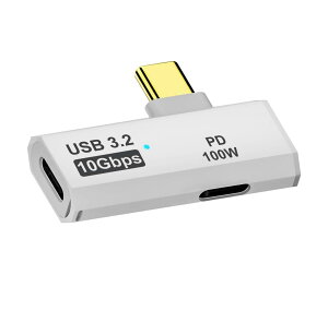 YFFSFDC Type-C �ϊ��A�_�v�^ 2-in-1 USB C�����A�_�v�^�[ type-c l�� �ϊ� �A�_�v�^�[ PD100W�}���[�d 10Gbps�����f�[�^�]�� OTG�@�\�ɑΉ� LED���C�g�t�� iPhone16/15�V���[�Y/Switch/MacBookPro/Air/Nintendo Switch/PadPro