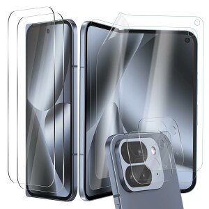 Newzerol �y2�Z�b�g���v6���z For Google Pixel 10 Pro Fold�ی�t�B����(TPU�����C�����/�K���X�O���)�{�J�����K���X�t�B�����y�S�ʕی�E�C�A���ŋ@�\�E�����ߗ��E�Ռ��z���E�w��h�~�E�ȒP�\�t�E