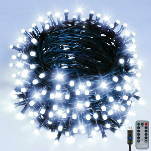 cshare LED �C���~�l�[�V�������C�g USB 10M 150�� LED �X�g�����O���C�g ���O �h�� �����R���t�� 8�_���p�^�[�� �L���������[ �^�C�}�[�@�\ ���C�����C�g �L�����v�p �K�[�����h LED�C���~�l�[�V��