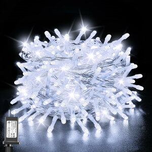 cshare Led�C���~�l�[�V�������C�g ���O �h�� 20M 200�� LED �X�g�����O���C�g �R���Z���g �N���X�}�X���C�g 8�_���p�^�[�� �L���������[ �^�C�}�[�@�\���� �����A�� �L�����v�p �K�[�����h �Ɩ�