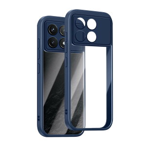 [SinRenn] �R���p�`�u�� Xiaomi POCO F6 Pro �P�[�X �N���A 360°�S�ʕی� ���^ �����Y�ی� �X�}�z�P�[�X �ϋv�� ����PC�w��+�\���b�h�J���[ TPU�t���[�� �ϏՌ� �g�уJ�o�[ ���ϖh�~ �C�菝�h�~ �ČRMIL