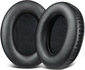 SOULWIT �V�[�v�X�L�� �C���[�p�b�h for HyperX Cloud 2/3/3S/1/Flight/Stinger/Stinger2/Core/Pro, CloudX Stinger/Flight�V���[�Y �p ���� �w�b�h�p�b�h �m�C�Y�A�C�\���[�V���� �C���[�N�b�V���� - ���邢�u���b�N
