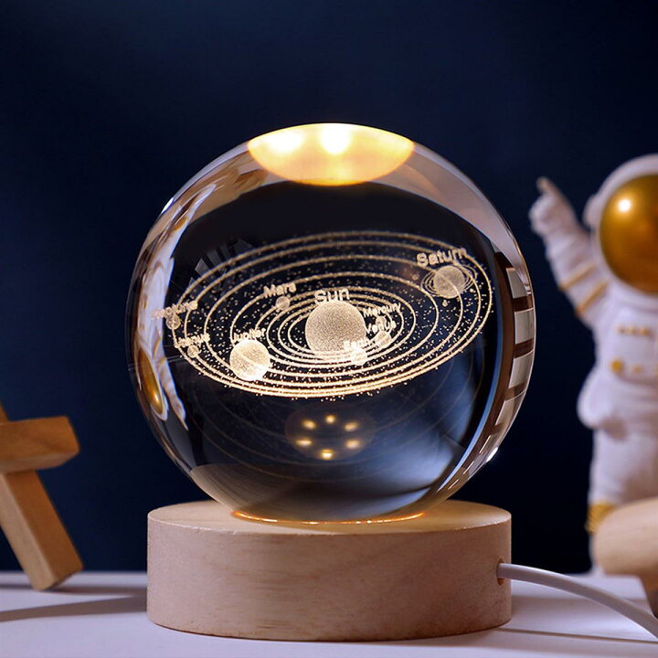 楽天市場】Kertari 60mm クリスタルボール 太陽系 模型 3D 宇宙ガラス 