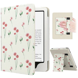 MoKo Kindle Paperwhite ��12/11���� 7/6.8�C���`��p�ی�J�o�[ Kindle Colorsoft ��1���� 7�C���`�p�S�ʕی�P�[�X �L���h���y�[�p�[�z���C�g �X�^���h�P�[�X ��z���_�[�t�� �y�� ���^ ���h�~ �蒠�^ Pink