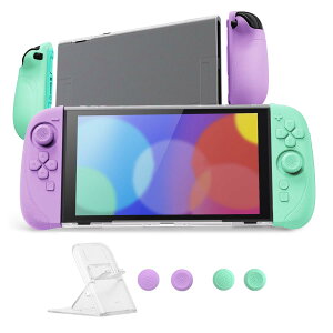 PlayVital Ranger Nintendo Switch 2�Ή��ی�J�o�[ �V���R���O���b�v�{PC���n�[�h�J�o�[�P�[�X �܂肽���݃X�^���h���e�w�O���b�v�L���b�v�t�� �h�b�N�Ή��y���C�g�p�[�v�������C�g�O���[���z