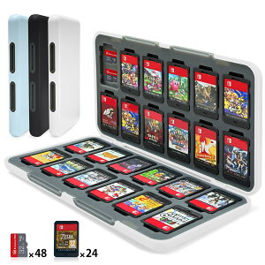 Switch 2 �Q�[���J�[�h�P�[�X 24���X�C�b�`�J�[�h��Micro SD48�����[�\ �}�O�l�b�g���J�� �n�[�h�V�F�� ���R���[ �ϏՌ� ���h�~ �z�R���h�~ �����^�ѕ֗��iWhite�j