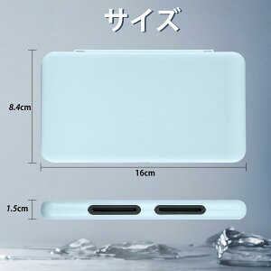 Switch 2 �Q�[���J�[�h�P�[�X 24���X�C�b�`�J�[�h��Micro SD48�����[�\ �}�O�l�b�g���J�� �n�[�h�V�F�� ���R���[ �ϏՌ� ���h�~ �z�R���h�~ �����^�ѕ֗��iSky Blue�j