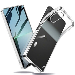 SONY Xperia 5 V �P�[�X �N���A �y�� �ϏՌ� TPU �o���p�[ �ČRMIL�K�i�擾 SOG12 SO-53D �J�o�[ �ɔ� ���ςȂ� �X�g���b�v�z�[���t �i�V���o�[�j