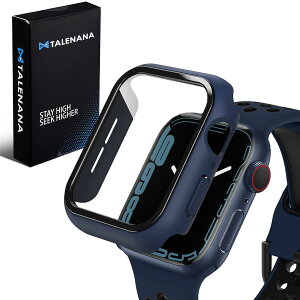 TALENANA for Apple Watch �h���P�[�X 40mm/44mm �ی�J�o�[ �����K���X�t�B���� ��̌^ �S�ʕی� �Ռ��z�� Apple Watch Series 6/SE3/SE2/SE/5/4 �Ή� PC�f�� �����ȒP �^�b�`���ǍD �A�b�v���E�H�b�` �P�[�X(40mm