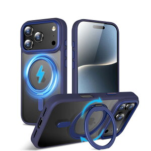 QUEASON�yiPhone 17ProMax �p MagSafe�Ή� �P�[�X�z360°��]�X�^���h ���C�� ���X�[�d�Ή� ��phone17promax �p �P�[�X �����O�t�� �ČRMIL�K�i iphone 17 pro max �p �X�}�z�P�[�X magsafe �������� �����h�~ iphone17