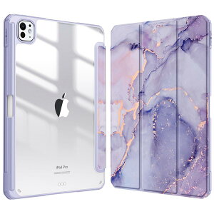 Fintie iPad Pro 11�C���`(M5/M4) �P�[�X �����o�b�N�J�o�[ Apple Pencil ���[�\ Apple Pencil Pro���C�� ���X�[�d�Ή� �O�܃X�^���h �X���[�v�@�\ �y�� ���^ �����h�~ PU�������U�[ TPU�i��X�}�[�u���p