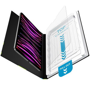 Mothca 2�� �A���`�O���A iPad Pro 12.9 (20 22 ��6���� M2 / 20 21 ��5���� / 2020 ��4����) �p �K���X�t�B���� �����ʒu����BOX �������o ���ȒP�\��t�� �C�A�[�� �T���T�� ���˒ጸ �w��h�~ �t�� ���{��