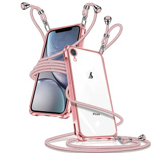 iPhoneXR �P�[�X �N���A �V�����_�[ iPhoneXR �X�}�z�P�[�X �A�C�t�H��XR �J�o�[ ���|�� �΂߂��� ��|���P�[�X ���� ���^ �y�� TPU �g�уP�[�X �R�t�� �΂߂��� �D��X�g���b�v�t�� ���������\ 