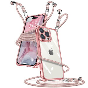 Muciyazi �P�[�X �p�� iPhone 16 Pro Max �V�����_�[ �N���A �A�C�t�H��16ProMax �J�o�[ ���|�� �΂߂��� ��|���P�[�X ���� ���^ �y�� TPU �g�уP�[�X �R�t�� �΂߂��� �D��X�g���b�v�t�� ���������\