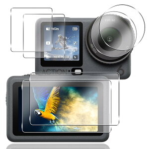 �y2+2+2���Z�b�g�z �Ή� DJ I Osmo Action 6 �ی�t�B���� Osmo Action 6 �K���X�t�B���� 4�� + �����Y�ی� 2�� �y �d�x9H ���{���Ɏq�� �z �p �I�Y���A�N�V����6 �t�B���� �t���ی�t�B���� �����K���X ��