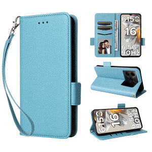 For DOOGEE Note56 / Note56 Pro / Note56 Plus �p �P�[�X �J�o�[ �蒠�^ ���z�^ �X�}�z�P�[�X KONXISA ���烌�U�[�[+TPU�f�� �v�̎��� �T�C�h�}�O�l�b�g�J�� �J�[�h���[ �X�^���h�@�\ �����Y�ی� �����h�~ 
