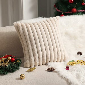 YunJeude �N�b�V�����J�o�[ 55x55cm �t�F�C�N�t�@�[ �k�� 2���Z�b�g ������� ���� �g���� �ӂ�ӂ� �t�@�X�i�[ ���_�� �ƒ둕�� �C���e���A �x�b�h���[�� (�x�[�W��, 55x55)