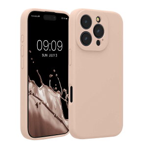 kwmobile �X�}�z�P�[�X Apple iPhone 16 Pro�Ή� �P�[�X - TPU �V���R�� �J�o�[ �ϏՌ� ���h�~ - �A���e�B�[�N�s���N