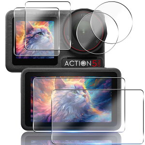 �Ή� DJ I Osmo Action 5 Pro �K���X�t�B���� ���YAGC ���Ɏq 9H�d�x �S�ʕی� ���E���h�G�b�W���H �p DJ I Osmo Action 5Pro �J�����ی�t�B���� �P�[�X �ϏՌ� �����ߗ� �������� �w��h�~ ��U�h�~ �A��
