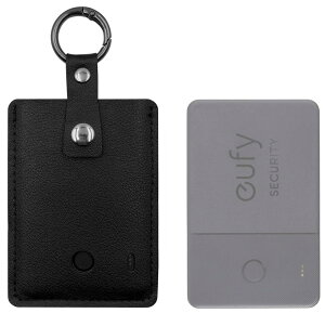 LAZIRO �P�[�X Ank er Eufy Security SmartTrack Card �Ή� PU���U�[�ی�P�[�X �L�[�z���_�[�t�� �X�}�[�g�g���b�J�[ �J�o�[ ���h�~ �����h�~ �h�� �X���� �y�� �����^�ѕ֗� (�u���b�N)