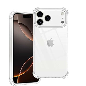 �yMoahsiuny�zFor iPhone 17 Pro �P�[�X �A�C�t�H��17Pro �\�t�g�P�[�X �ی�J�o�[ �N���A ���� ���^ �ϏՌ� �y�� TPU�f��