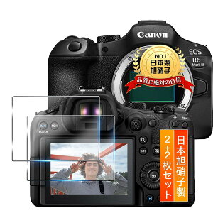 �y2���Z�b�g ���{���Ɏq���z�p Canon EOS R6 Mark III/Canon EOS R6 Mark II �ی�t�B���� �t�B���� �p EOS R6 MK3 �K���X�t�B���� �J���������Y�ی�t�B���� �����ߗ� �t���ی�t�B���� �d�x10H �ϏՌ� ��U