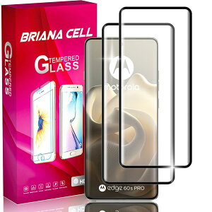 Briacicell�y2 ���Z�b�g�z �Ή� Moto edge 60pro/ 60 Fusion/60S pro/edge 60 �p�̃K���X�t�B���� (2��) �y �d�x9H ���Ɏq�f�ސ��z���g���[�� edge 60 pro �t�B���� �t�� �ی�t�B���� �ɔ� �����ߗ� �h�o �h�H ��