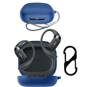 For SHOKZ OpenFit 2/2+ �P�[�X �J�o�[�yHNWEIWEI�z �i�J���r�i�t��+�X�g���b�v�t�� �j �V���R�� �֗� �J���r�i�t ���s �y�ʏ��^ �����[�d�\ SHOKZ OpenFit 2/2+ �p �P�[�X �J�o�[�i�u���[�j