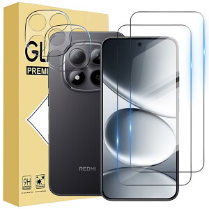 �y4������zFor Xiaomi Redmi Note 15 Pro �p �����Y�ی�t�B���� (2��) �����K���X�t�B����(2��)�yHNWEIWEI�z ����0.3mm 2.5D �d�x9H �S�ʕی� �ώw�� ������ �����ߗ� ���{���Ɏq�f�ލ̗p ��U�h�~���� Xiaom