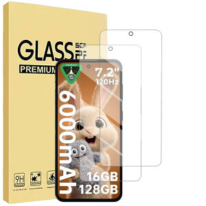 (2������)For Oukitel C69 �ی�t�B���� �yHNWEIWEI�z ����0.3mm 2.5D �d�x9H �S�ʕی� �ώw�� ������ �����ߗ� ���{���Ɏq�f�ލ̗p ��U�h�~���� Oukitel C69 �����K���X�ی�t�B����