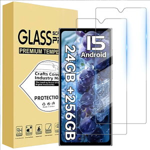 (2������)For Oukitel C62 Pro/C62 �ی�t�B���� �yHNWEIWEI�z ����0.3mm 2.5D �d�x9H �S�ʕی� �ώw�� ������ �����ߗ� ���{���Ɏq�f�ލ̗p ��U�h�~���� Oukitel C62 Pro/C62 �����K���X�ی�t�B����