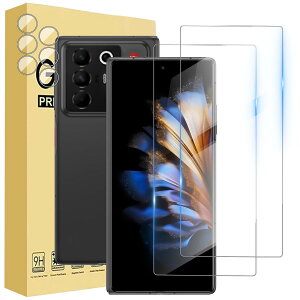 �y4������zFor ZTE Nubia Fold 5G �p �����Y�ی�t�B���� (2��) �����K���X�t�B����(2��)�yHNWEIWEI�z ����0.3mm 2.5D �d�x9H �S�ʕی� �ώw�� ������ �����ߗ� ���{���Ɏq�f�ލ̗p ��U�h�~���� ZTE Nubia Fo