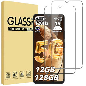 (2������)For OUKITEL C61/C61 Pro �ی�t�B���� �yHNWEIWEI�z ����0.3mm 2.5D �d�x9H �S�ʕی� �ώw�� ������ �����ߗ� ���{���Ɏq�f�ލ̗p ��U�h�~���� OUKITEL C61/C61 Pro �����K���X�ی�t�B����