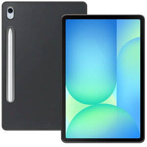 For Galaxy Tab S10 FE/Lite �P�[�X �^�u���b�g 10.9�C���` �yHNWEIWEI�z �ϏՌ� TPU�f�� �_�炩����G�� �y�� ���^ �w��h�~ ���ϖh�~ Galaxy Tab S10 FE/Lite �p �P�[�X �J�o�[ (�u���b�N)