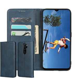 �Ή� Oppo a5 2020 �P�[�X �蒠�^ �X�}�z�P�[�X �I�b�| a5 2020 �J�o�[ �蒠�^ �J�[�h�X���b�g �L�b�N�X�^���h ���U�[(�l�C�r�[)