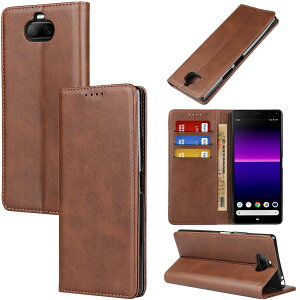�Ή� Xperia 8 �P�[�X �蒠�^ �X�}�z�P�[�X �G�N�X�y���A8 sov42 �J�o�[ �蒠�^ �J�[�h�X���b�g�A�L�b�N�X�^���h ���U�[(�_�[�N�u���E��)
