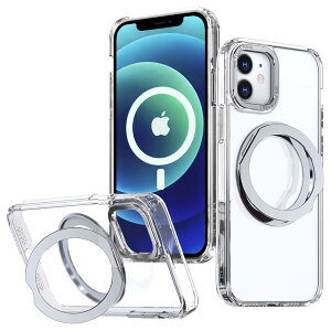 TrendKase iPhone 12 / iPhone 12 Pro ��p �P�[�X 360° ��]�����O MagSafe �A�C�t�H��12�v�� �J�o�[ ���C�� ���X�[�d �����O �A�C�z��12 / 12�v�� �g�уP�[�X �}�O�Z�[�t�Ή� �����ق�12 �X�}�z�P�[�X �c��