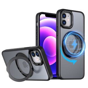 TrendKase iPhone 12 / iPhone 12 Pro ��p �P�[�X 360° ��]�����O MagSafe �A�C�t�H��12�v�� �J�o�[ ���C�� ���X�[�d �����O �A�C�z��12 / 12�v�� �g�уP�[�X �}�O�Z�[�t�Ή� �����ق�12 �X�}�z�P�[�X �c��
