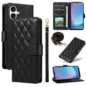 For Samsung Galaxy A25 5G �P�[�X �蒠�^ ���� �M�����N�V�[A25 �P�[�X �V�����_�[ SC-53F/SCG33 �J�o�[ GalaxyA25 5G �J�o�[ ���|�� �l�C ���z�^ �J�[�h���[ �ϏՌ� �X�g���b�v�t��(�u���b�N)
