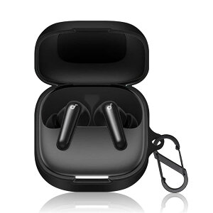 PRODELI For Soundcore P31i ��p �P�[�X �V���R���J�o�[ �L�Y�h�~ �ϏՌ� �_�炩�� �J���r�i�t�� �����h�~ �����[�d�\ �y�� �h�o soundcore p31i �p �ی�J�o�[ (�u���b�N)