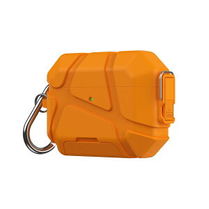 PRODELI For AirPods Pro3 ��p �P�[�X AirPods Pro ��3���� �J�o�[ ���b�N�@�\ MagSafe�Ή� ���� �V���R���J�o�[ �L�Y�h�~ �ϏՌ� �J���r�i�t�� �����h�~ �����[�d�\ airpods pro 3 �p �ی�J�o�[ (�I�����W)