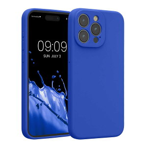 kwmobile �X�}�z�P�[�X Apple iPhone 15 Pro Max�Ή� �P�[�X - TPU �V���R�� �J�o�[ �ϏՌ� ���h�~ - �o���g�C �u���[