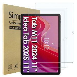 Simpeak 2������ Lenovo Idea Tab 20 25/ Lenovo Tab M11/B11/K11 11 �Ή� �����K���X�t�B���� 11�C���` �t���ی�t�B���� �����ߗ� �w��h�~ ��U�h�~ �C�A�[��