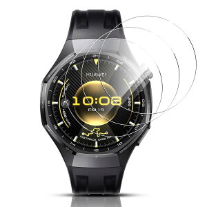 �Ή� HUAWEI WATCH GT 6 Pro 46mm �p�� �t�B���� Eguoer�y3���Z�b�g �z �K���X�t�B���� ?9H �\�ʍd�x �ی�t�B���� �t�� �����K���X �t���ی�t�B���� �d�x9H ��U�h�~ �w��h�~ �C�A�[�� �\��t���₷��