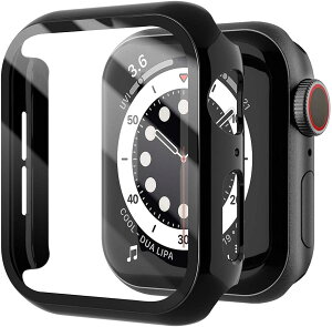 ELYBYYLE for Apple Watch �P�[�X Apple Watch Series 11/10 46mm�Ή� ��̌^ applewatch �p�J�o�[ �A�b�v���E�H�b�` �P�[�X ���h�~ �ϏՌ� ���y�� PC�f�� �S�ʕی� �u���b�N