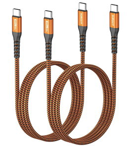 SUNGUY USB Type C �P�[�u�� 1M �y2�{�g�z PD�Ή� 60W �}���[�d USB C to USB C �P�[�u�� Type C to C USB2.0�f�[�^�]�� iPhone17/16/15�V���[�Y�AGalaxy S25/S24�AiPad Pro/iPad air/MacBook Air/MacBook Pro�Ȃǂ̃^�C�vc�@��ɑ�