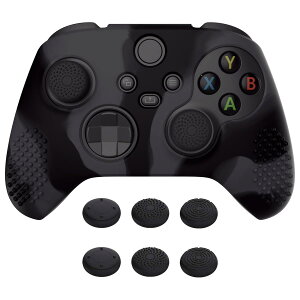 eXtremeRate PlayVital 3D Studded��Xbox Series X/S�R���g���[���[�ɑΉ��p�A���`�X���b�v�V���R�[���J�o�[�X�L���A�����e�w�O���b�v�L���b�v6�t���AXbox Core���C�� ���X�R���g���[���Ή��p�\�t�g���o